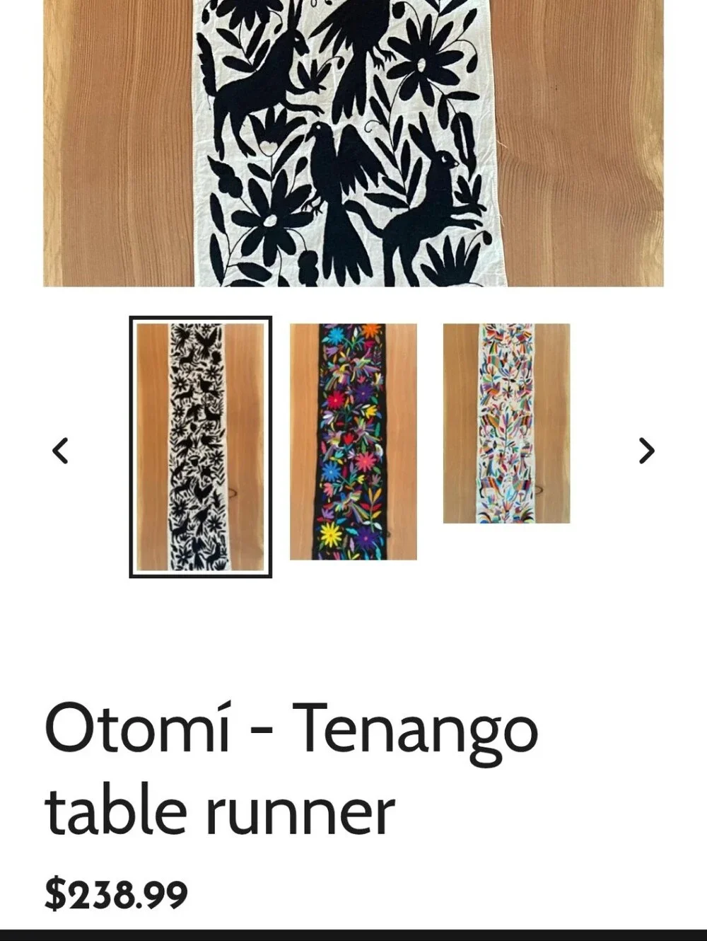Otomí - Tenango table runner